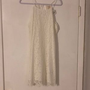 NEW white lace dress size large